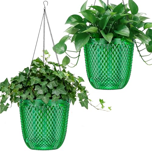 Hanging Planters for Indoor Plants (Emerald / 5.7in)