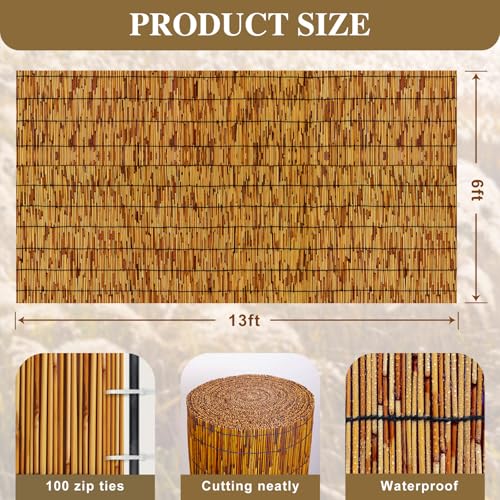 Reed Fencing Rolls (6×12FT / Brown)