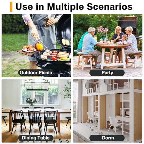 Portable Folding Chair with Handle (2 Count)