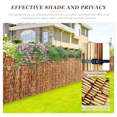 Natural Reed Fencing Rolls (3x10ft / Coffee)