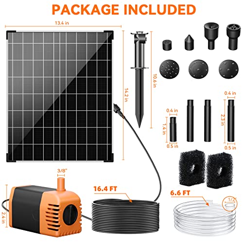 30W Solar Fountain Pump with 430GPH Flow (30W)