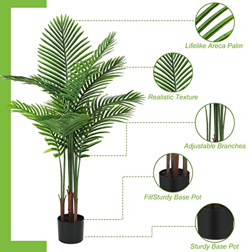 4 Pack Artificial Palm Trees 4Ft (4 feet)