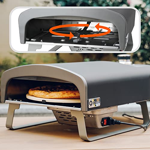 13" Propane Gas Pizza Oven with Automatic Rotating Stone