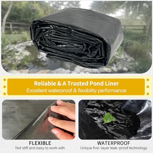 50X50FT Reinforced PE Pond Liner for Fish (50x50ft)