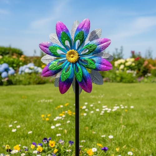 13" Metal Wind Spinner Outdoor (Purple1)