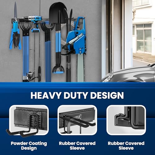 96'' All Metal Garage Tool Organizer Wall Mount (Black / 96" Alloy Steel)