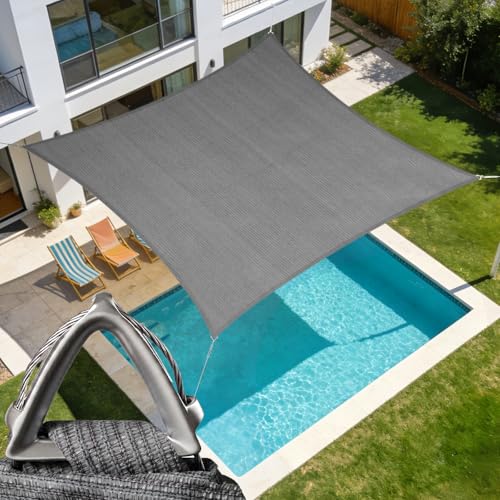 Heavy Duty 27' x 43' Grey Sun Shade Rectangle Pro Ring Customized Size Shade Sail (Gray / 27' x 43' Custom Size)