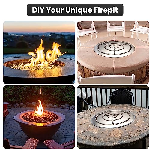 Stainless Steel Fire Pit Burner Pan Kit