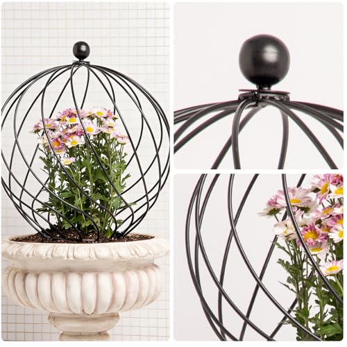21” Garden Obelisk Trellis for Climbing Plants (21" x 7")