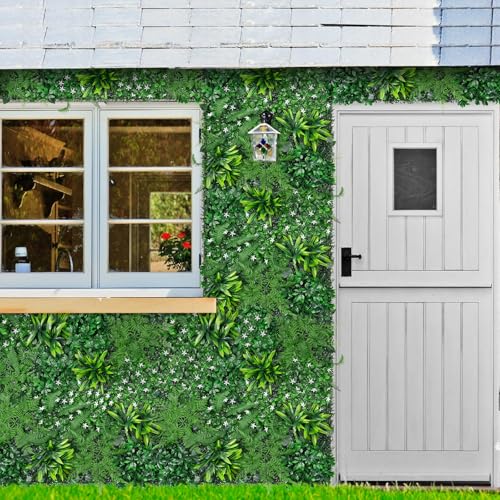 Artificial Boxwood Panels (Dracaena 2 / 12PCS 20''x20'')