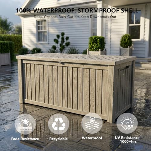Outdoor Storage Box (Grey / 200 Gallon 3.0)