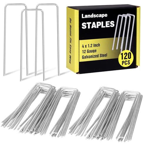 120 Pack Landscape Staples 4 Inch (4 Inch)