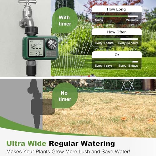 Water Timer for Outdoor Garden Hose