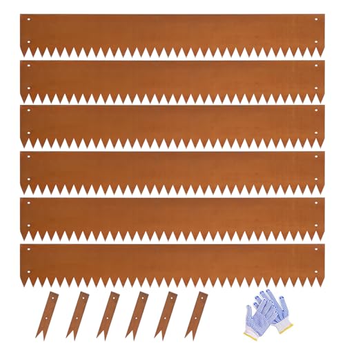 Corten Steel Landscape Edging 8in x 40in Strips