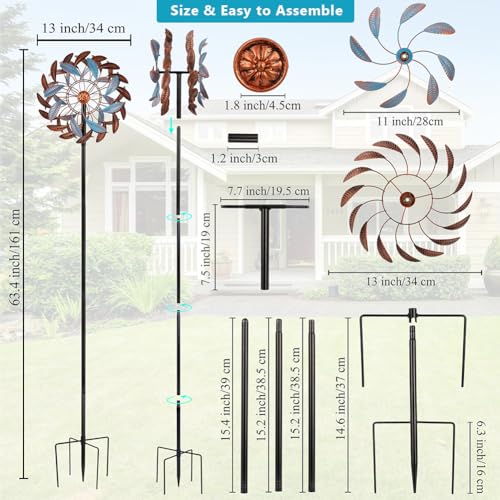 360° Wind Spinners Outdoor (13-Brown)