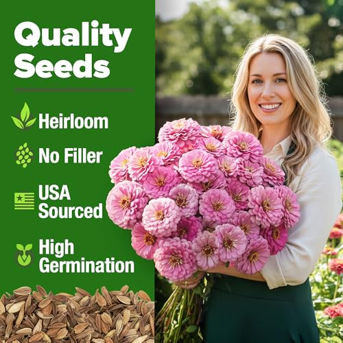 Zinnia Seeds Luminosa Pink