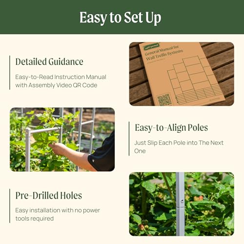 Modular Wall Trellis System (7.0' X 7.0' L-shape Large)