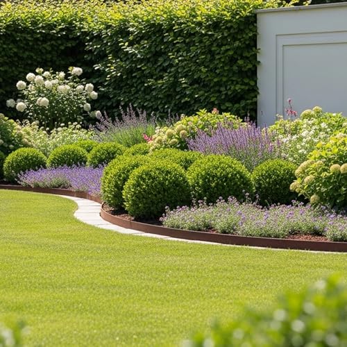 Garden 10 Pack 4.5"x40" Metal Landscape Edging 33' Landscaping Border (Powder-Coated Bronze)