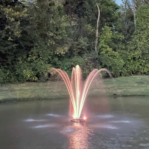 1.5 HP Floating Fountain & Aerator for Ponds and Lakes with 200 ft Cord