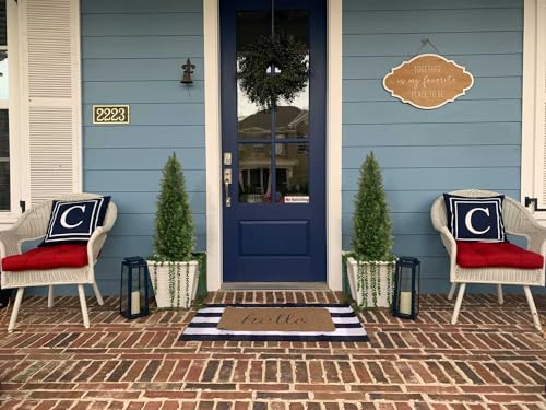 4ft Artificial Cedar Topiary Trees for Outdoor Front Porch Door (2 Count)