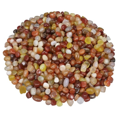Decorative River Pebbles for Vase Fillers Aquarium Potted Plant Landscaping (2 Pounds / Three Colors)