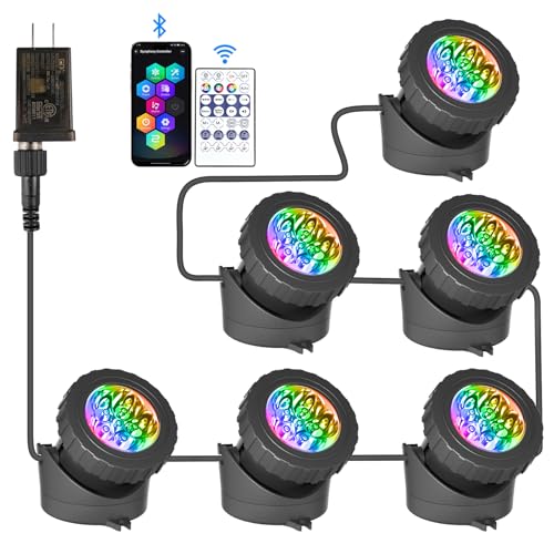 Color Changing Pond Lights (6-IN-1-BT)