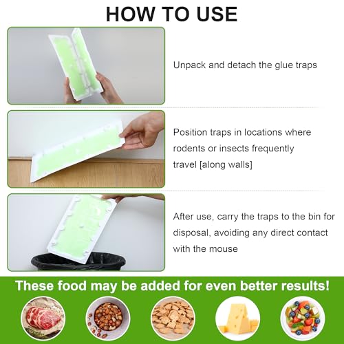 20 Pack Mouse Glue Trap (10.2" x 5.1")