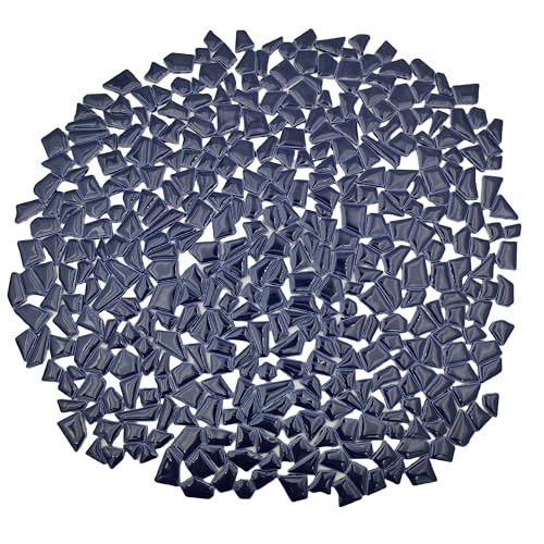 1.1LB Irregular Ceramics Mosaic Tiles (Deep Blue)
