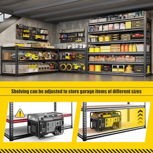 6 Tier Garage Shelving (48.2" W X 84" H X 24" D)