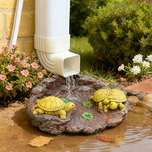 Turtle Downspout Splash Block (Tortoise-soil-big)