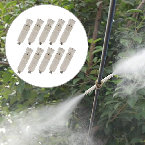 10 Pcs Stainless Steel Misting Nozzles For Outdoor Cooling Misting System (10 Count)