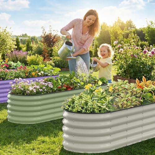 Raised Garden Bed (Lavender Purple / 8x2x1.5FT)