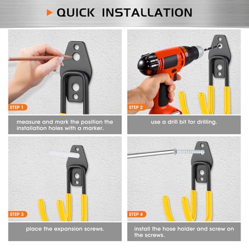 Heavy Duty Hose Hook (Yellow 1 Pcs)