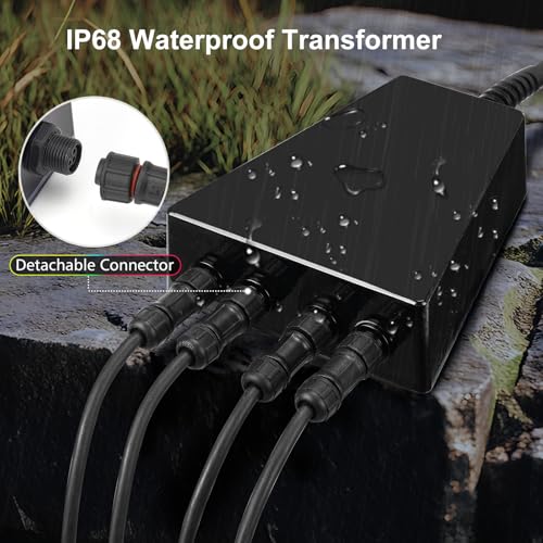 6W Pond Light LED Underwater with 12V Transformer & APP (Green / 4 set)