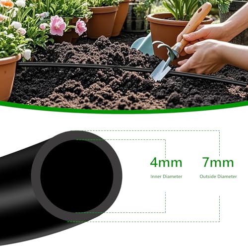 1 4 Inch Blank Drip Irrigation Tubing (60Ft 1/4 Inch Tubing)