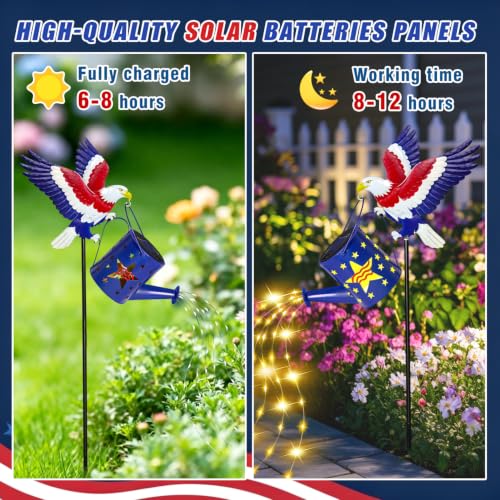 Solar Garden Lights (Eagle / 1 PACK)