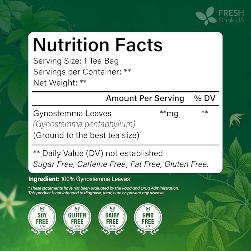 Premium Gynostemma Tea Bags (135 Tea Bags)