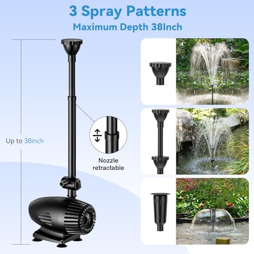 55W Solar Fountain Pump for Outdoor Pond (55W)