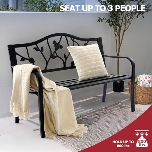 50” Strawberry Outdoor Garden Bench