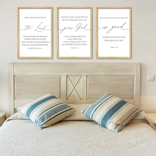 Bible Verses Wall Decor The Lord Your God Is Good 16"X11" Wood (16"L x 11"W / The Lord Your God Is Good (Wood))