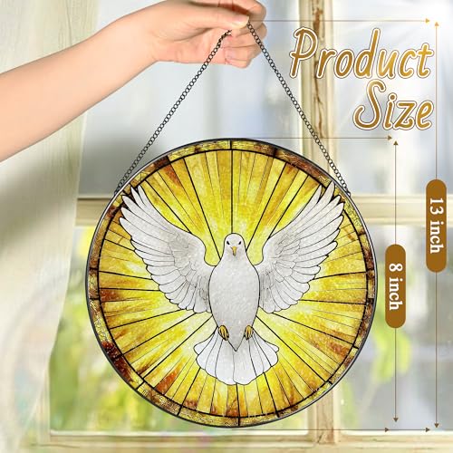 8'' Dove Stained Glass Suncatcher (Dove)