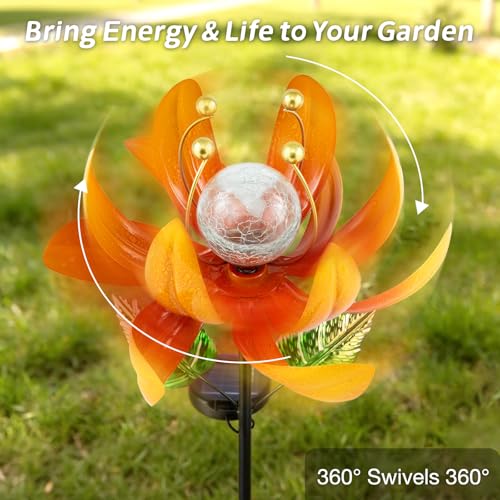 Outdoor Solar Lights Garden Decor (Passionate Orange)