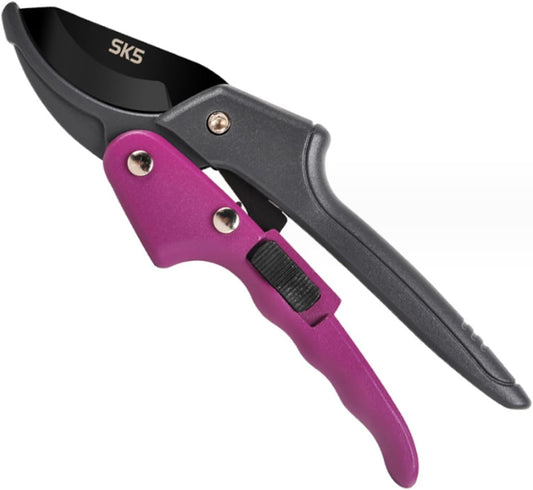 Garden clippers, premium Germany pruners, Work 3 times easier, professional pruning shears, cutting rose, flower, hedge, stem, tree, Sharp gardening scissors, Arthritis weak hand snips (Japanese-2, 1)