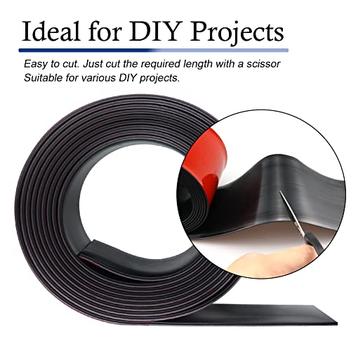 Neoprene Rubber Strips with Adhesive Backing Rubber Sheets (10 Foot)