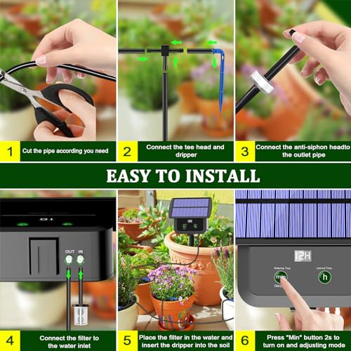 LCD Display Solar Drip Irrigation System Kit