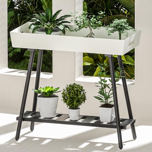 Aluminum Plant Stand Outdoor &Indoor Heavy Duty Flower Rack