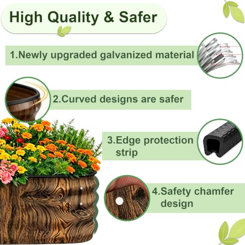 Galvanized Raised Garden Beds Outdoor (Brown / 6 x 3 x 1 ft)