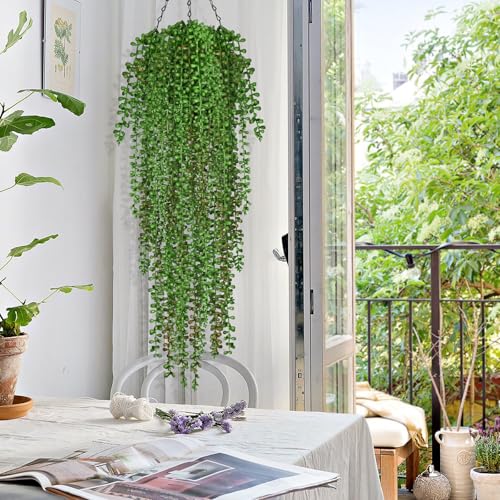 8Pcs Artificial Hanging Plants for Outdoors (Tears of a Lover / 8Pcs Plants)