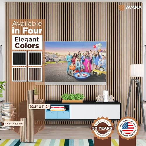 Acoustic Wood Wall Panels (Rustic Oak / 94X11 (4 PCs))