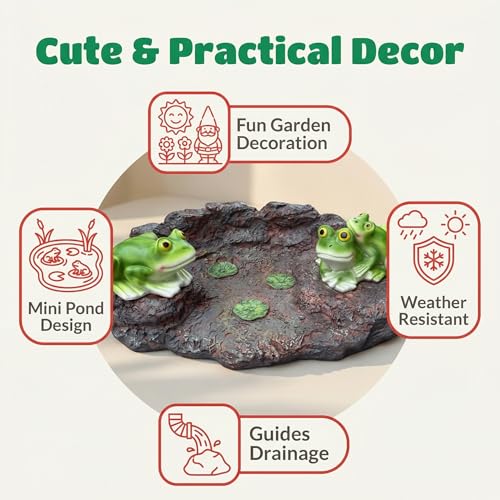 3 Frog Downspout Splash Block (Frog-soil-big)